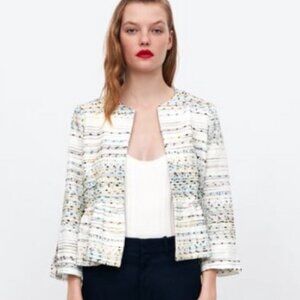 Zara Structured Peplum Jacket